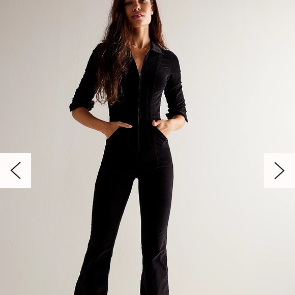 Free People We The Free Jayde Corduroy Flare Jumpsuit, size M - Picture 7 of 8